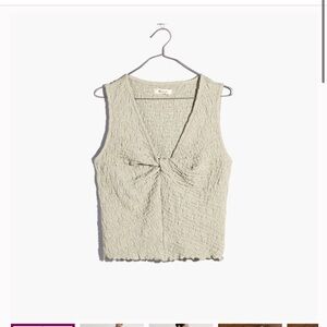 Madewell Textured Sage Green Tank Top